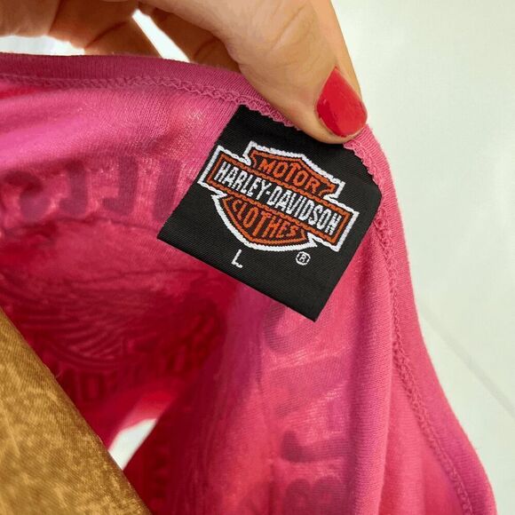 VTG '95 Harley-Davidson Motorcycle Sturgis Rally Single Stitch Tie-Up Tee - L - Picture 5 of 7